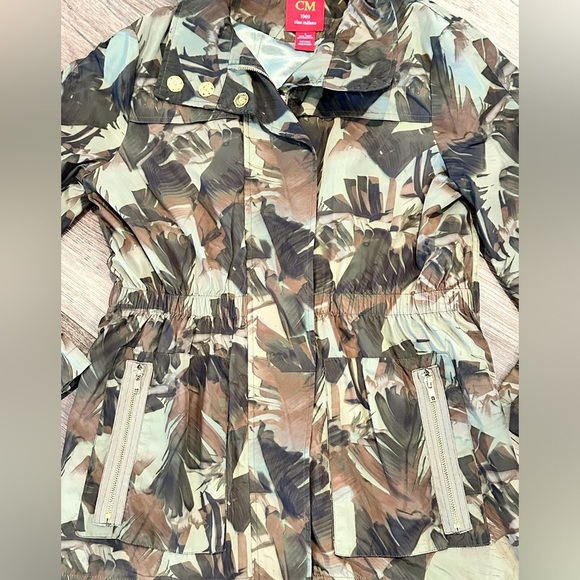 New! Ciao Milano Tess Camouflage Women's Raincoat Trench Jacket - Picture 5 of 9